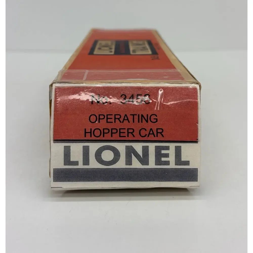 Lionel Postwar Norfolk & Western Operating Hopper Car Black 3456 w/ Original Box